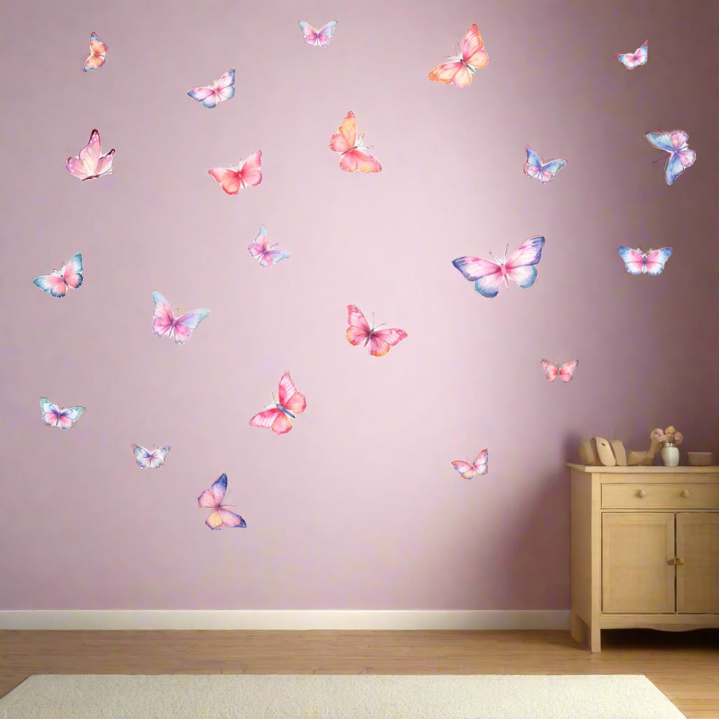 Décoration Murale - ButterfliesSticker™ - MultiColore - Royaume des Bébés