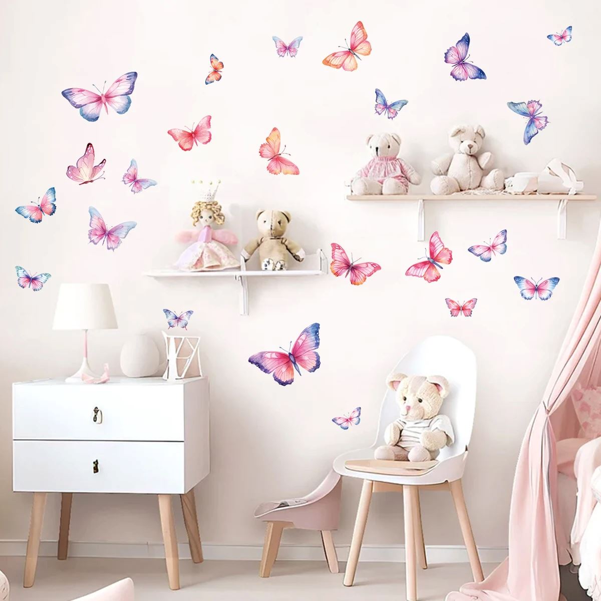 Décoration Murale - ButterfliesSticker™ - MultiColore - Royaume des Bébés