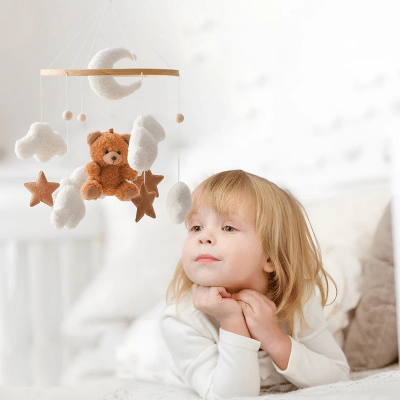 Mobile lit bébé | Éveil Musical - Royaume des Bébés