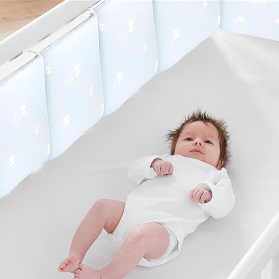 tour de lit bébé ! bleu éléphant - Royaume des Bébés