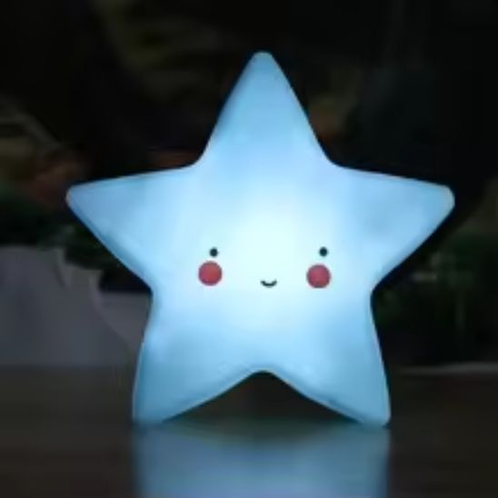 veilleuse bébé étoile bleu