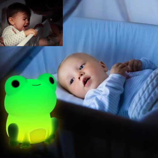 veilleuse bebe grenouille grande solution aux pleurs nocturnes pour enfant