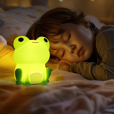 veilleuse bebe sommeil serein enfant grenouille