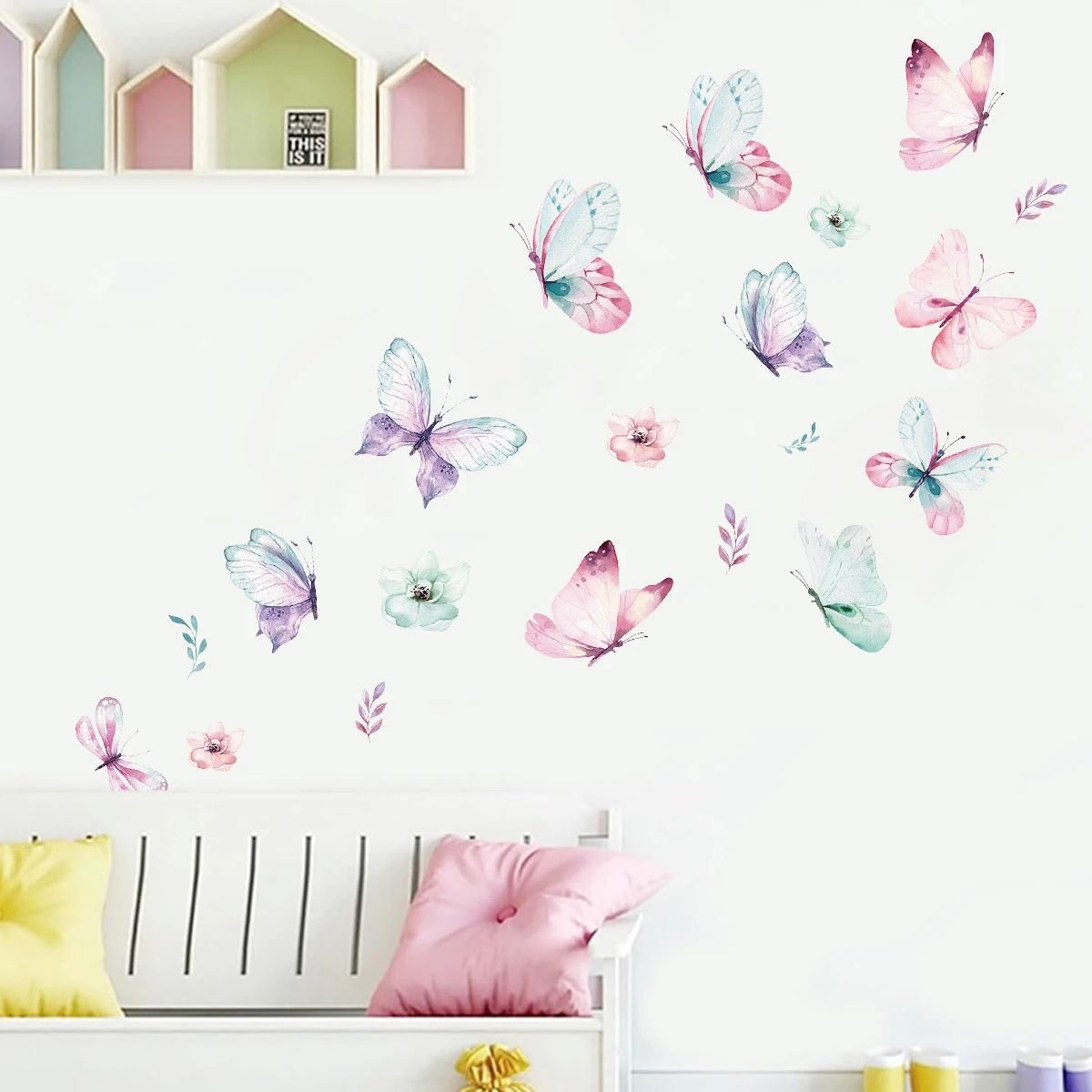 Décoration Murale - ButterfliesSticker™ - Vert - Royaume des Bébés