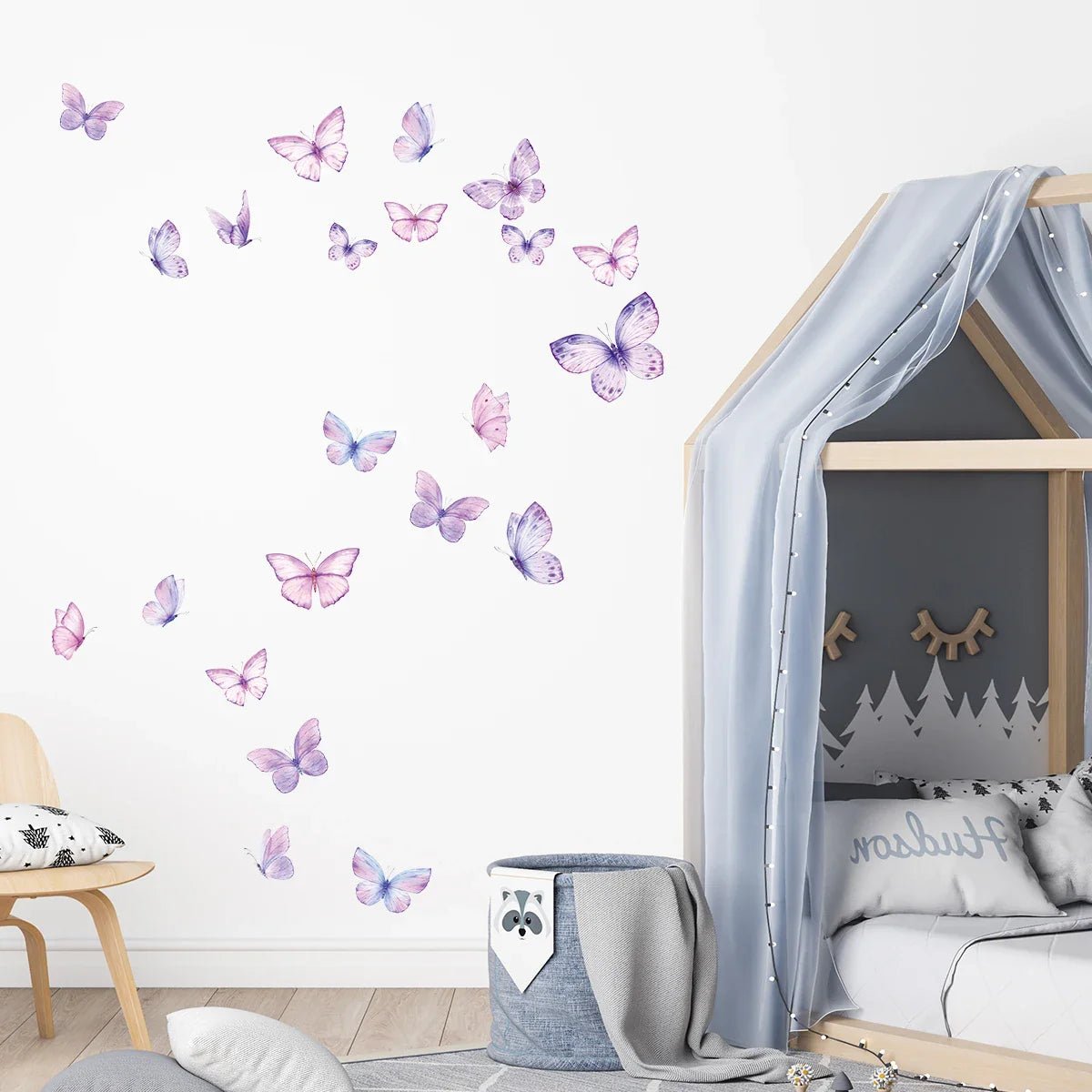 Décoration Murale - ButterfliesSticker™ - Violet - Royaume des Bébés