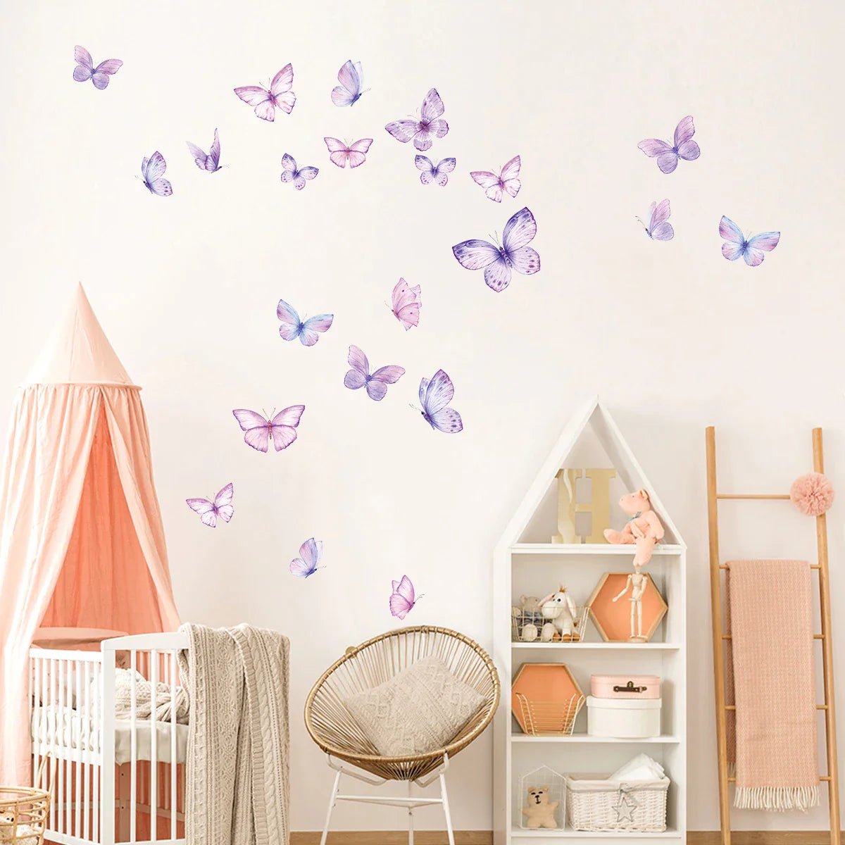 Décoration Murale - ButterfliesSticker™ - Violet - Royaume des Bébés