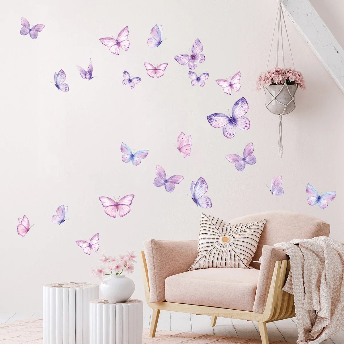 Décoration Murale - ButterfliesSticker™ - Violet - Royaume des Bébés