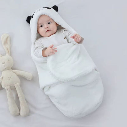 Gigoteuse bébé panda blanc le bébé est bien couvert