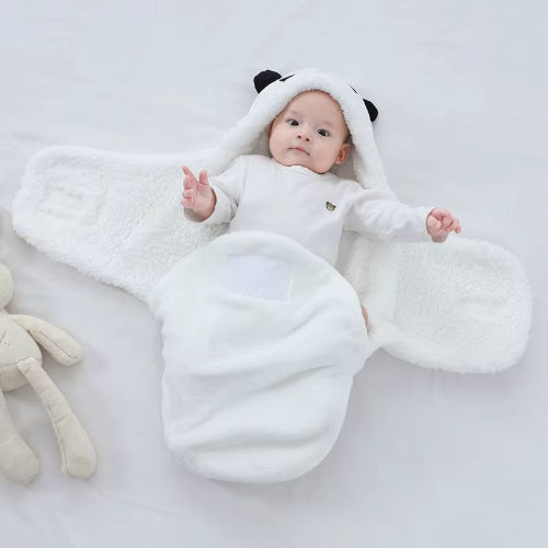 Gigoteuse bébé panda blanc le nourrisson installé à l'intérieur 