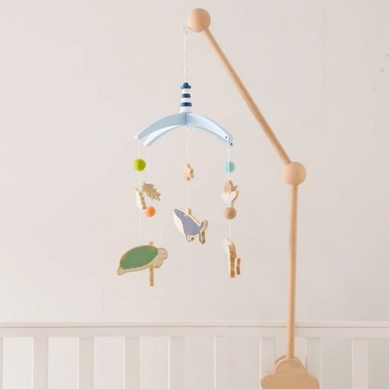 Mobile musical bébé | Éveil en Bois - Royaume des Bébés