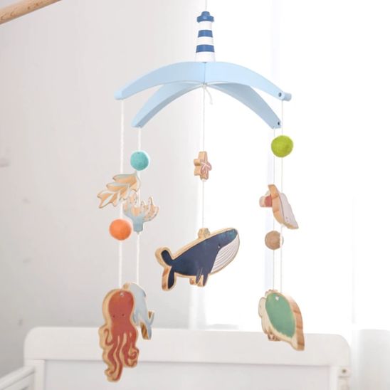 Mobile musical bébé | Éveil en Bois - Royaume des Bébés