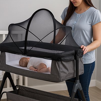 Moustiquaire lit bébé | Protection Paisible - Royaume des Bébés