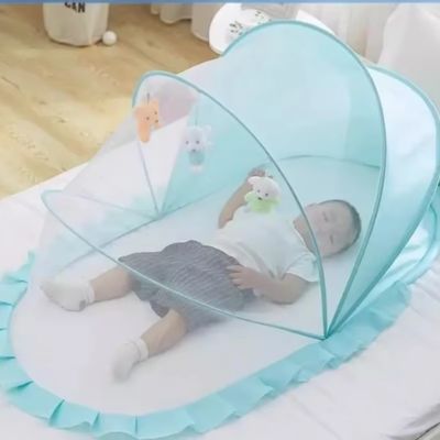 Moustiquaires lit bébé ultra fine bleu couvre un enfant