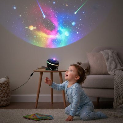 Projecteur enfant ciel étoilé magique galaxy planetarium lumière tamisée