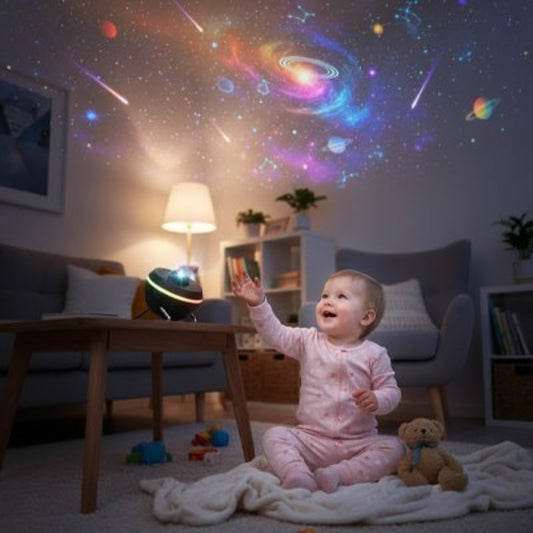 Projecteur enfant ciel étoilé magique-galaxy planetarium noir