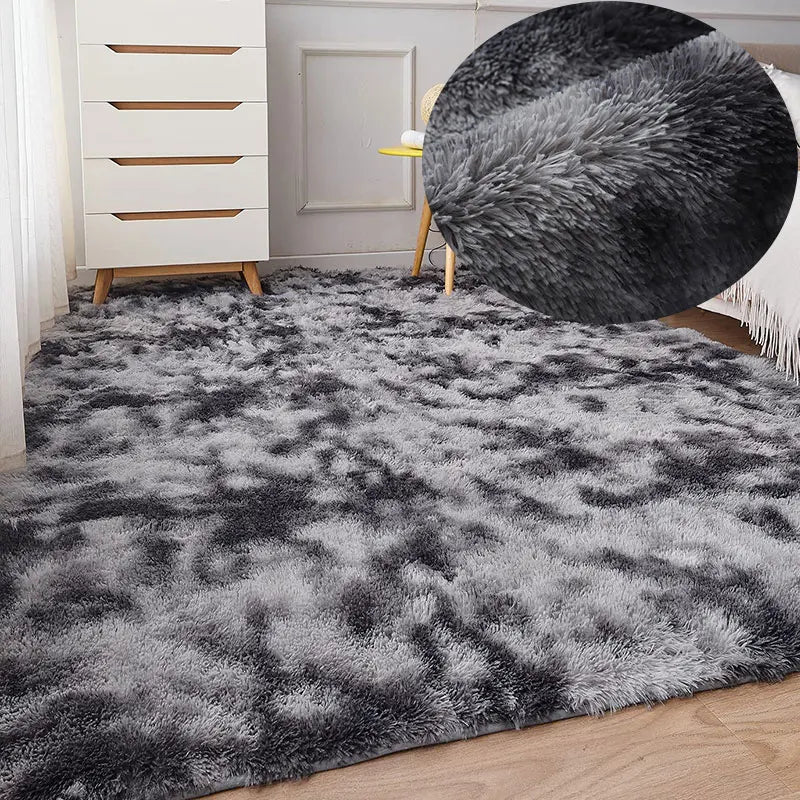 Tapis Chambre Enfant - HairyRugs™ - Gris - Royaume des Bébés