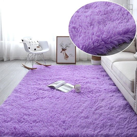 Tapis Chambre Enfant - HairyRugs™ - Mauve - Royaume des Bébés