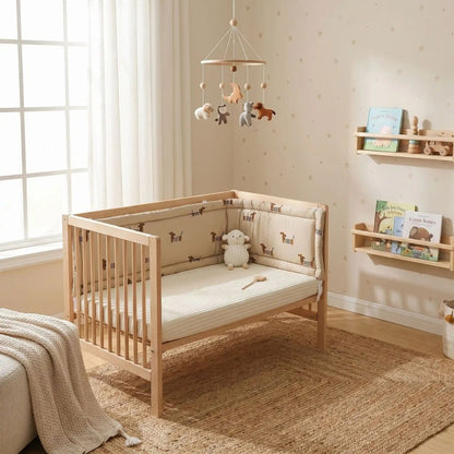 Tour de lit bébé coton pur sécurité joli design
