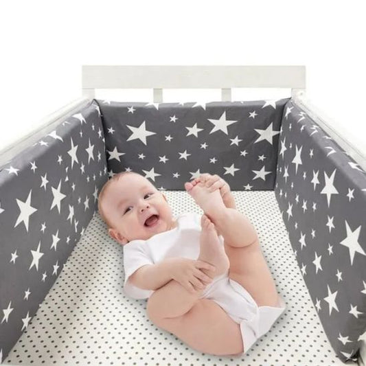tour de lit bébé étoile nordique protection douce pour enfant