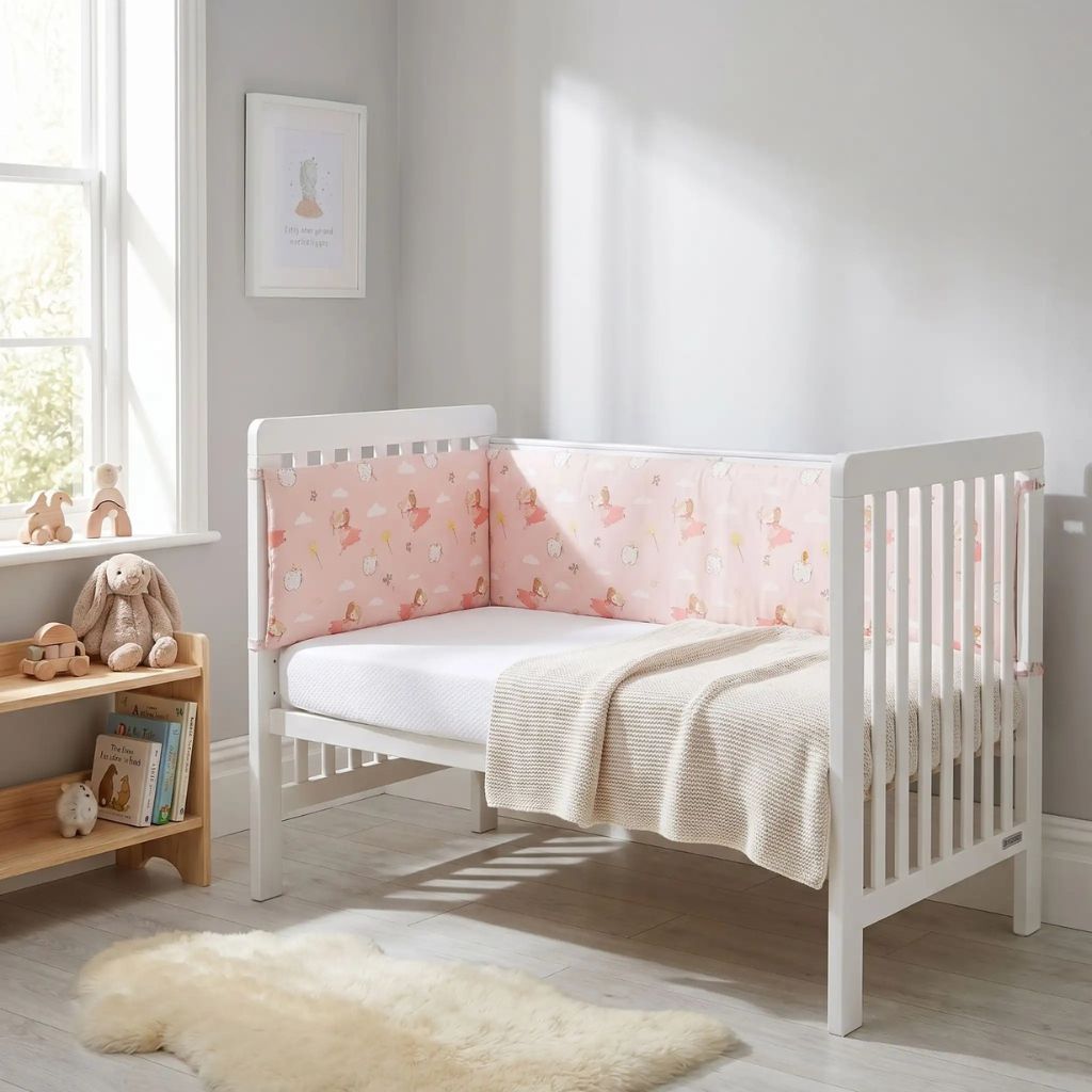tour de lit bebe | Pink Girl - Royaume des Bébés