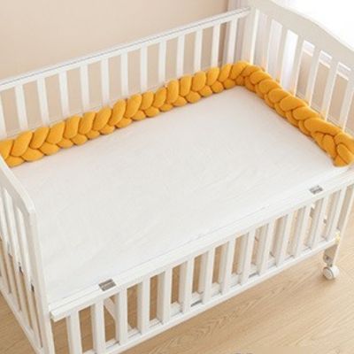 Tresse de lit bébé coton douceur jaune