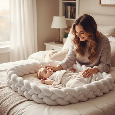 Tresse de lit bebe | Douce et Sécurisante - Royaume des Bébés