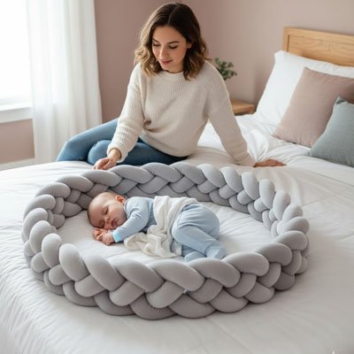 Tresse de lit bebe | Douce et Sécurisante - Royaume des Bébés
