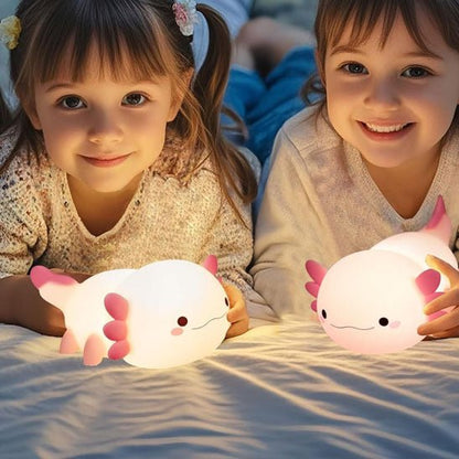 veilleuse axolotl rose le cadeau préféré des enfants