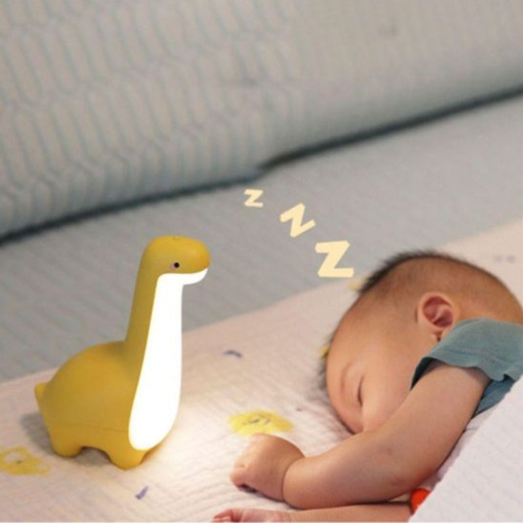Veilleuse bébé dinosaure produit couleur jaune