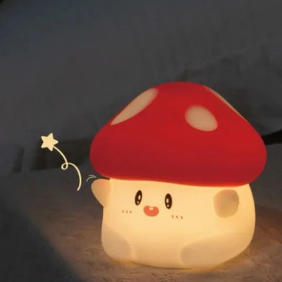 Veilleuse bébé douce et apaisante forme champignon