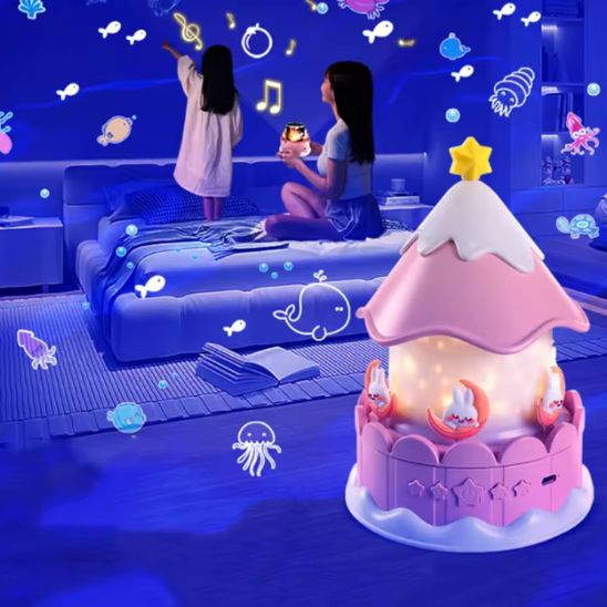 veilleuse bébé projecteur stimule la réflexion chez enfant