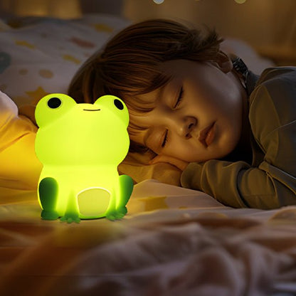 veilleuse bebe sommeil serein enfant grenouille