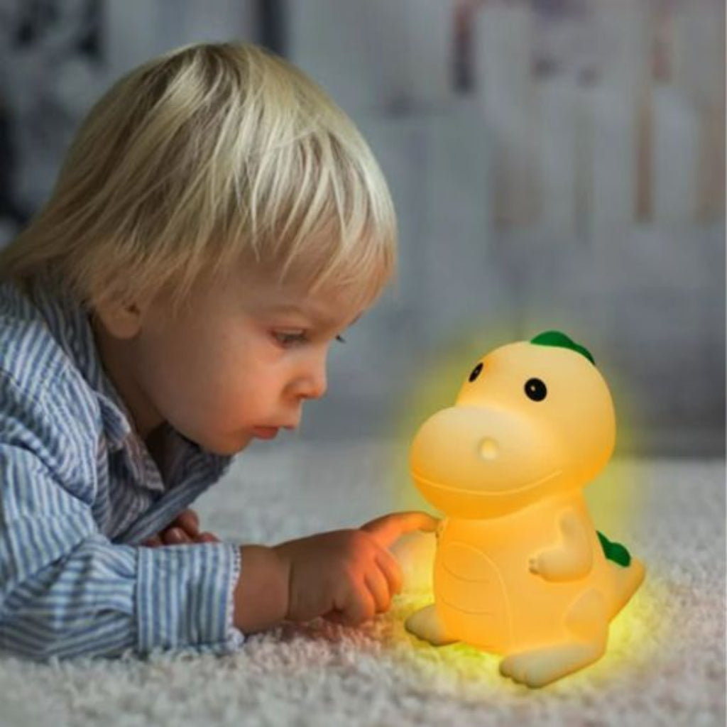 Veilleuse dino lumière jaune éclaire votre enfant