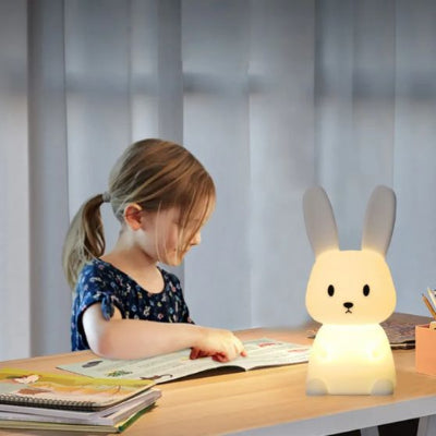 Veilleuse lapin lumière tamisée pour la lecture de votre enfant