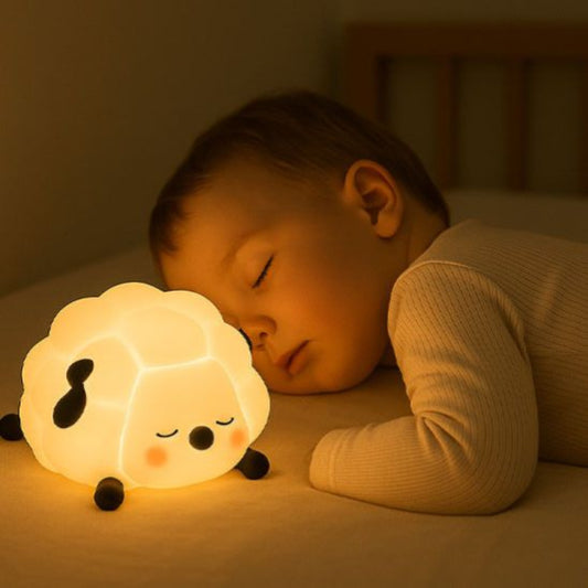 Veilleuse mouton lumière jaune éclaire votre enfant