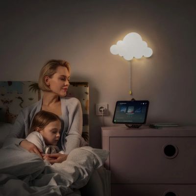 Veilleuse murale lumière douce nuage blanc brille la nuit