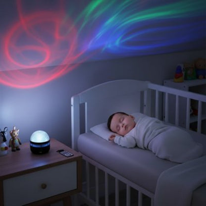 Veilleuse projection berceau étoilé déco pour chambre bébé